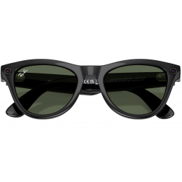 Умные очки Ray-Ban Meta* Skyler Gen 2 Shiny Black, Солнцезащитные линзы G-15 Green (RW4014)
